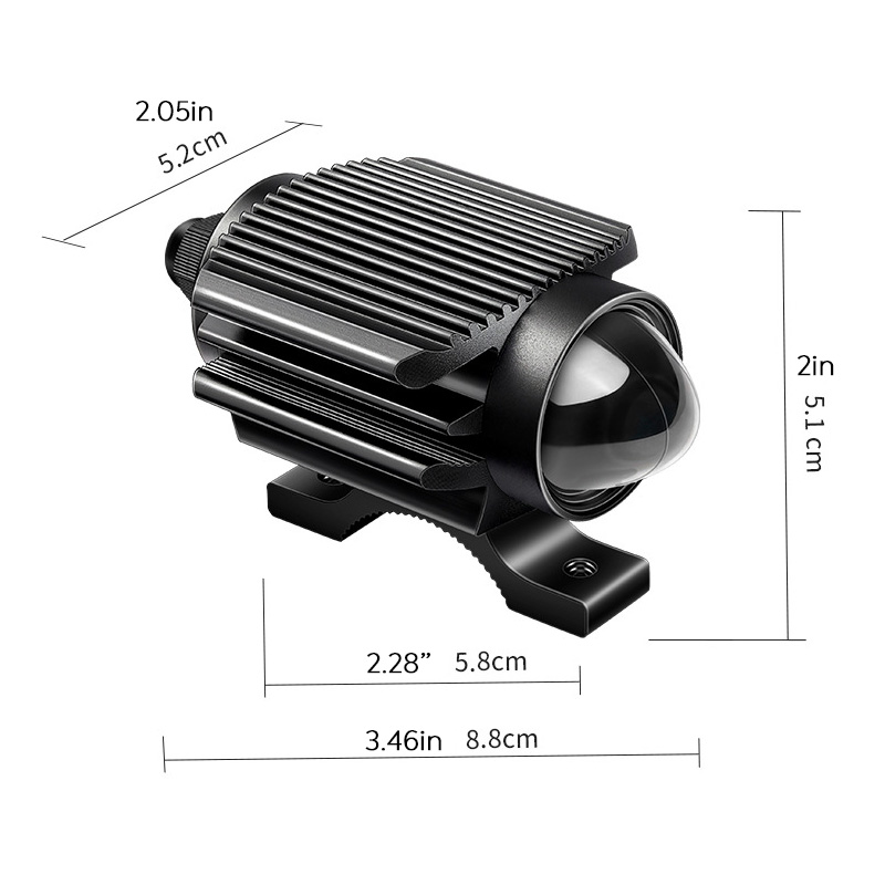 12 V 8/10/15/18W 2500LM Waterproof Motorcycle LED Headlights GM Work Light Off-road Lights Modified Led Motorcycle Spotlights 12 V 8/10/15/18W 2500LM Waterproof Motorcycle LED Headlights GM Work Light Off-road Lights Modified Led Motorcycle Spotlights